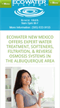 Mobile Screenshot of ecowaternewmexico.com